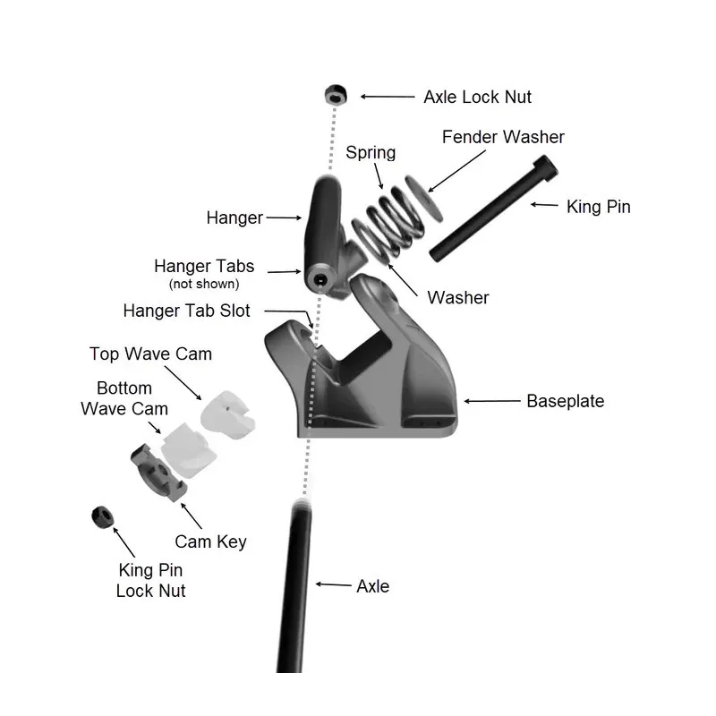 Hamboards HST Kingpin Set – HST Kingpins (set of 2)