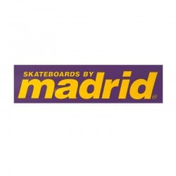 Madrid Rectangle Large Sticker Purple/Yellow