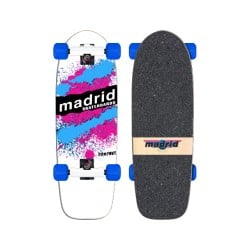 Madrid Marty Explosion White 29” - Old School Skateboard Complete