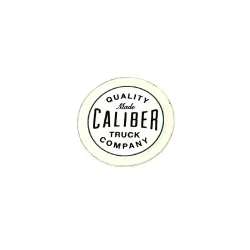 Caliber logo small sticker