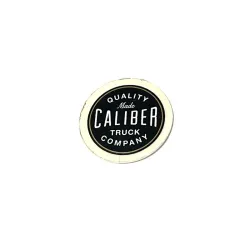 Caliber logo small sticker