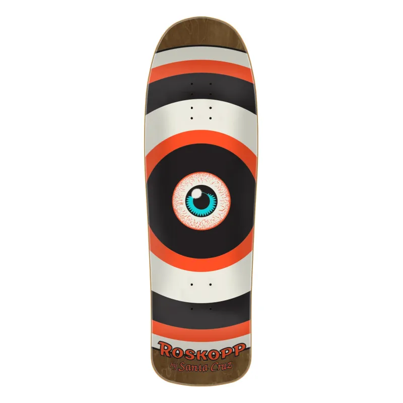 Santa Cruz Roskopp Target Eye Reissue 9.62" Old School Skateboard Deck