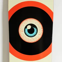 Santa Cruz Roskopp Target Eye Reissue 9.62" Old School Skateboard Deck