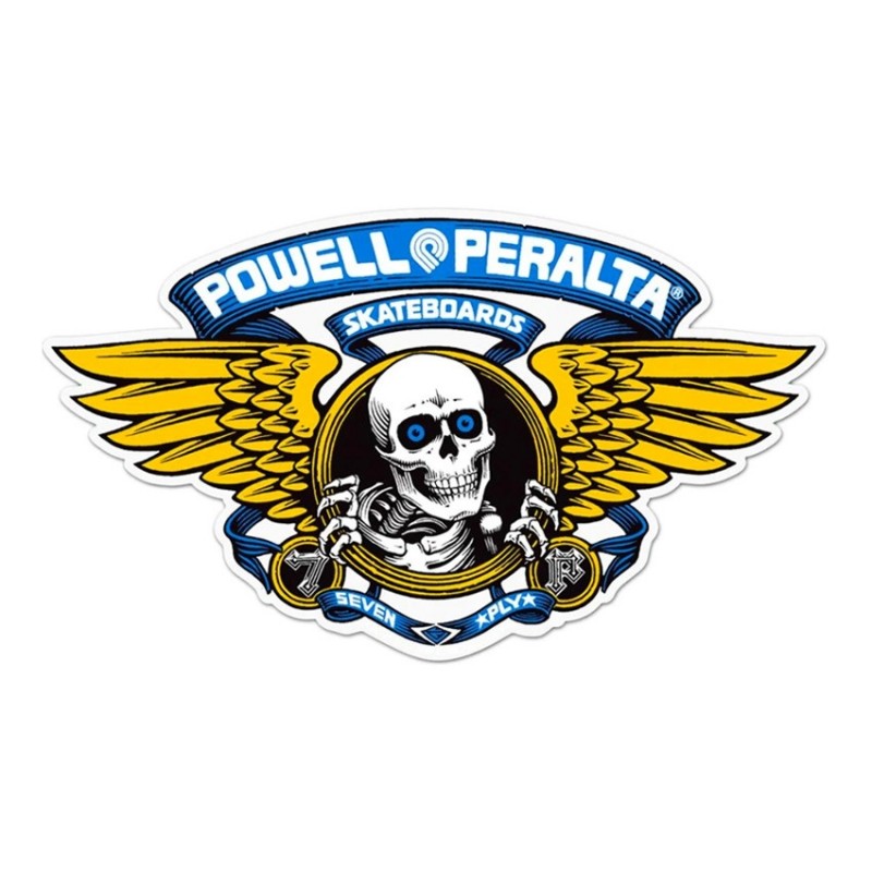 Powell-Peralta Winged Ripper Blue Sticker 5.0"