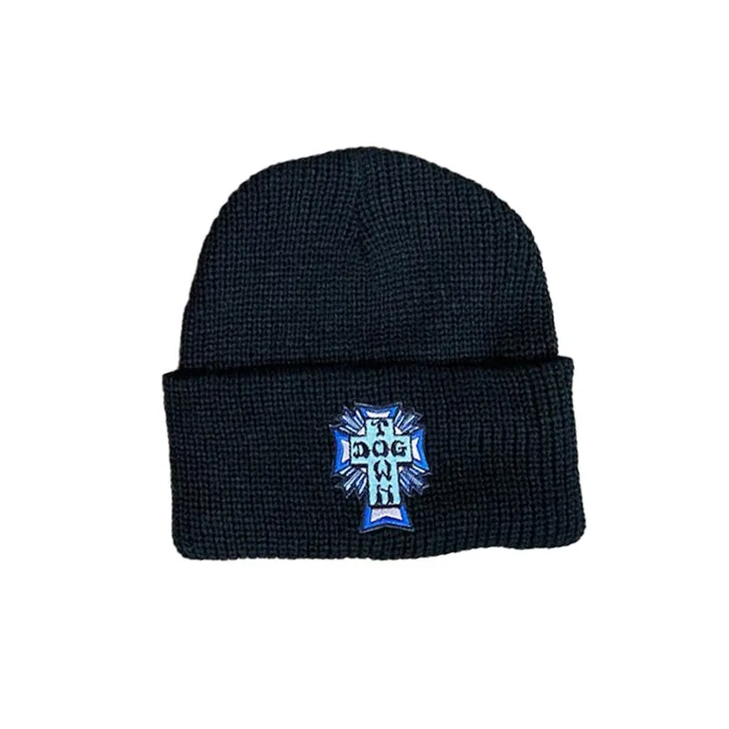 Dogtown Blue Cross Patch Beanie