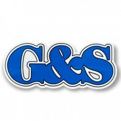 G&S Sticker Large - Blue