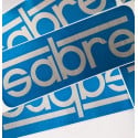 Sabre Logo Foil Large Sticker