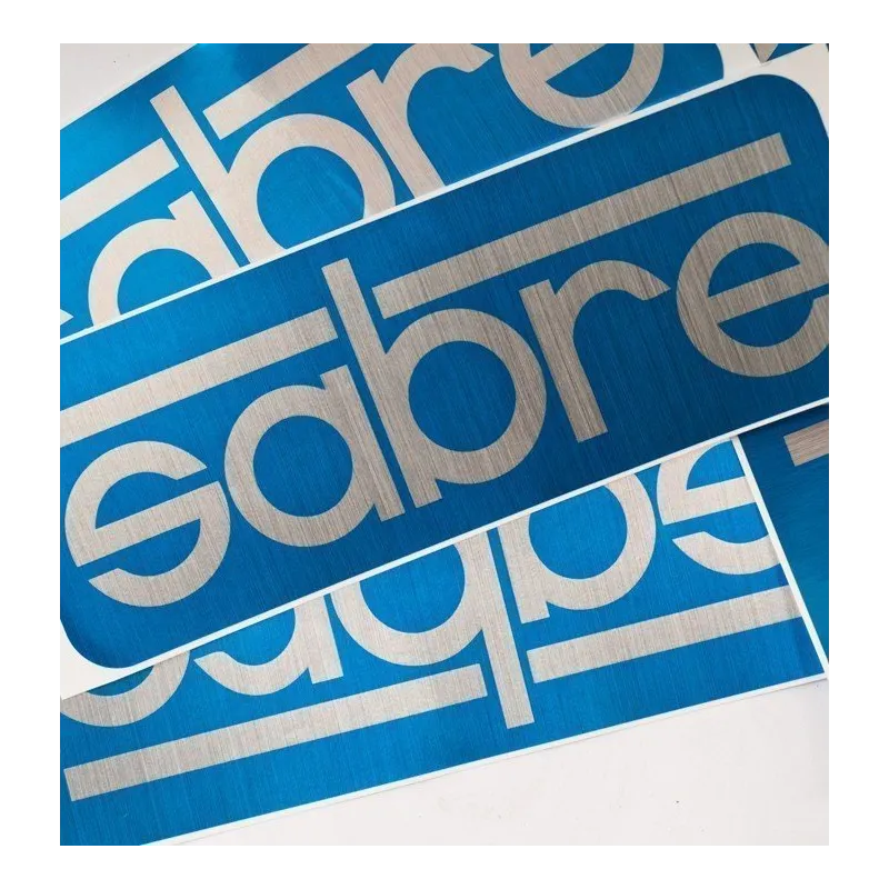 Sabre Logo Foil Large Sticker