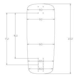 Zenit BB LDP 23" Longboard Deck