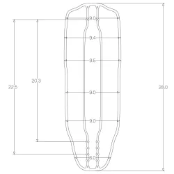 Zenit BB+ LDP 28" Longboard Deck