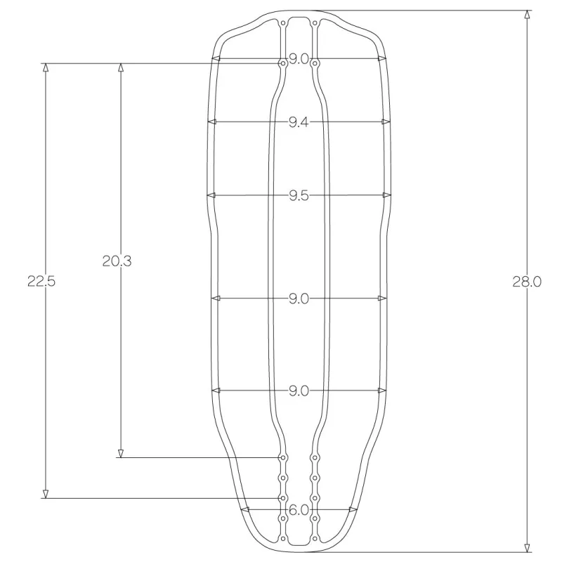 Zenit BB+ LDP 28" Longboard Deck