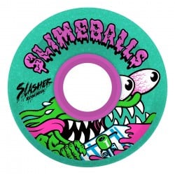 Santa Cruz Meek Slasher OG Slime Green Glitter Slime Balls 60mm 78A Skateboard Wheels