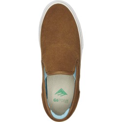 EMERICA Wino G6 Slip-On Shoes Brown/Blue - 8.5