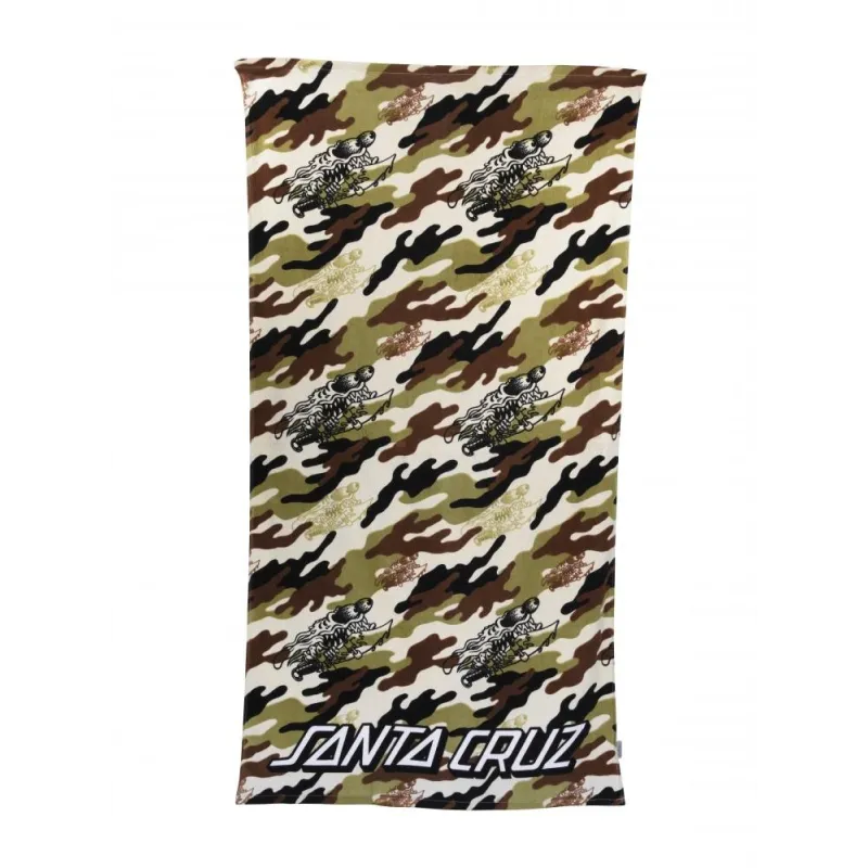 Santa Cruz Slasher Camo Beach Towel