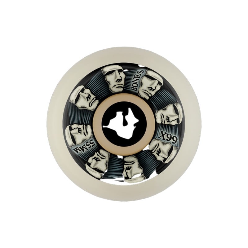 Bones X-Formula Head Rush V5 Sidecut 99A Skateboard Ruedas