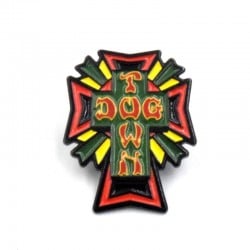 Dogtown Enamel Pin Cross Logo Color