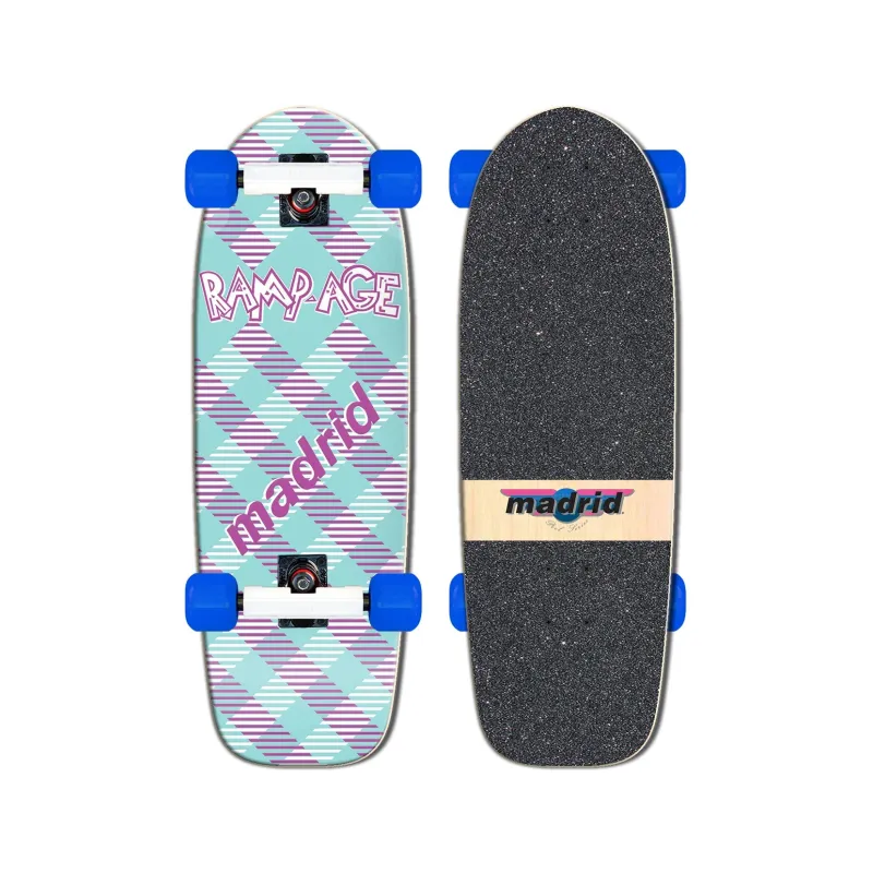 Madrid Retro Rampage Wings 9.5' Old School Skateboard Complete