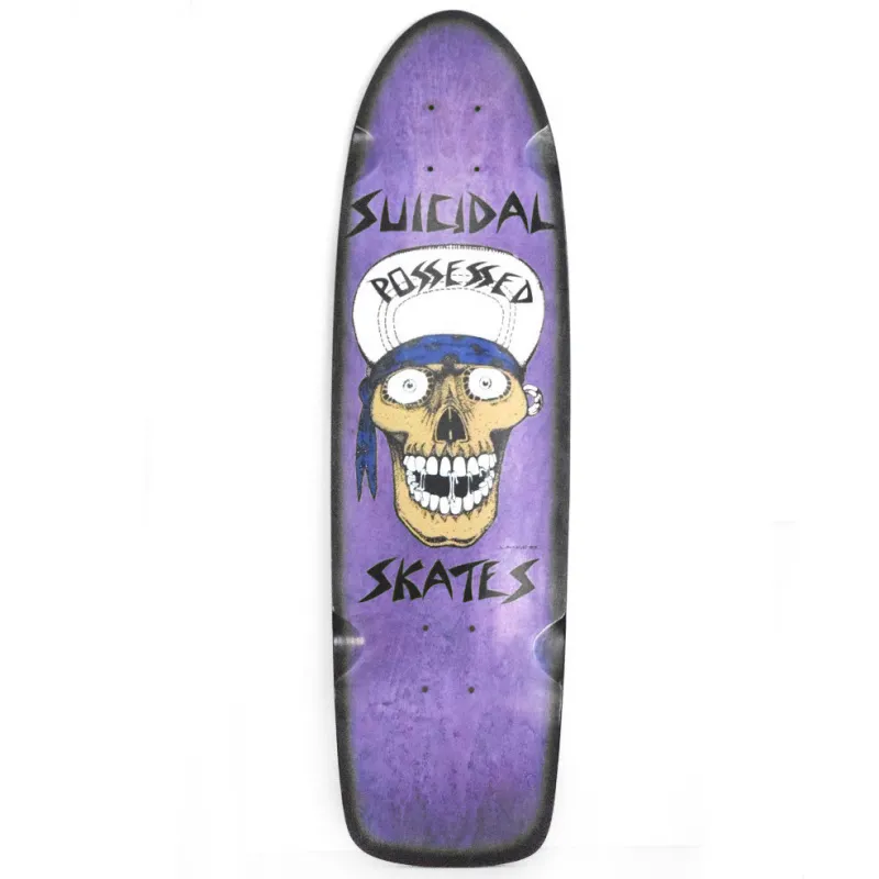 Buy Dogtown Suicidal Skates Punk Skull 70's Classic 8.375" Old School Skateboard Deck - WF at the Sickboards Longboard Shop
