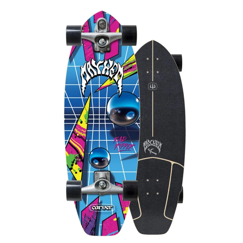 Carver x Lost Rad Ripper Neon 31" Surf Skate Complete