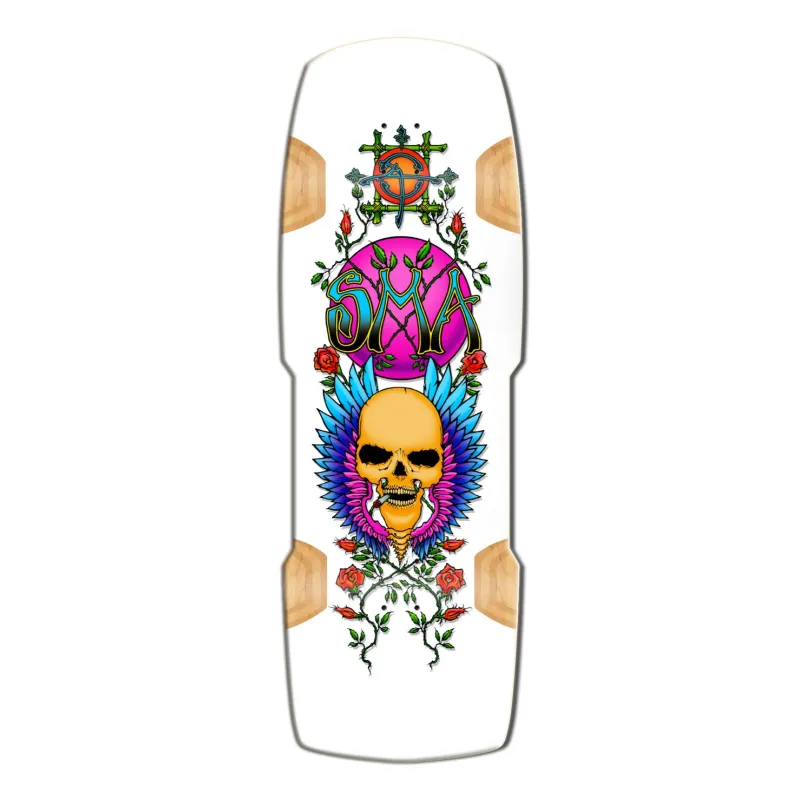 Santa Monica Airlines Limited Edition Wes Humpton Flying Skull 11" Old School Skateboard Deck