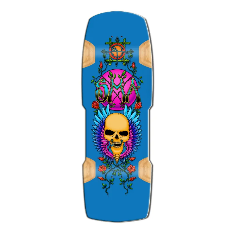Santa Monica Airlines Limited Edition Wes Humpton Flying Skull 11" Old School Skateboard Deck