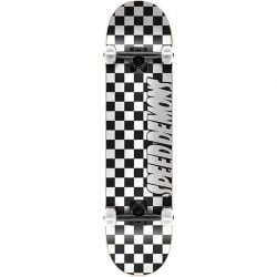Speed Demons Checkers Black/White 8.0" Skateboard Complete - WF