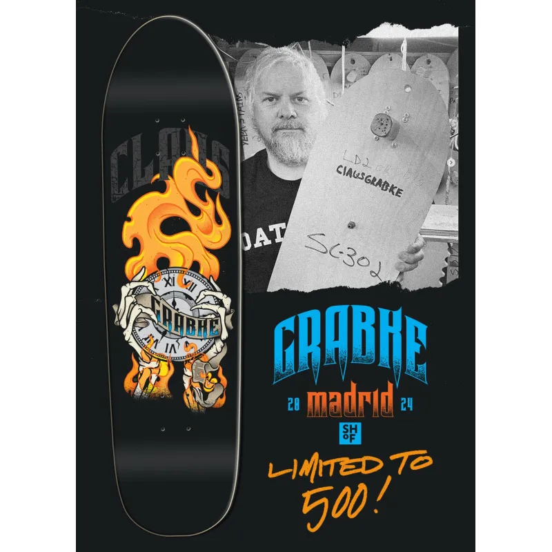 Madrid Claus Grabke SHOF 8.625" Old School Skateboard Deck