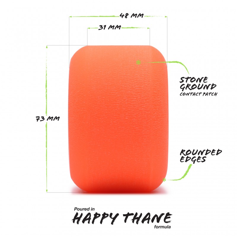 Orangatang Beefcake 73mm Longboard Rollen