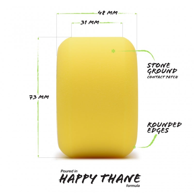 Orangatang Beefcake 73mm Longboard Wheels