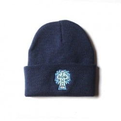 Dogtown Blue Cross Patch Beanie