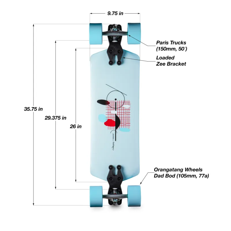 Loaded Tangent 36" Longboard Complete