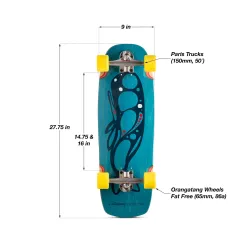 Loaded Ballona Moby 27.75" Cruiser Skateboard Complete