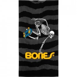 Powell-Peralta Skateboard Skeleton Beach Towel Black