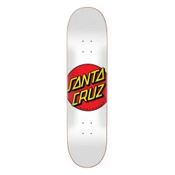Santa Cruz Classic Dot White 8.0" Skateboard Deck
