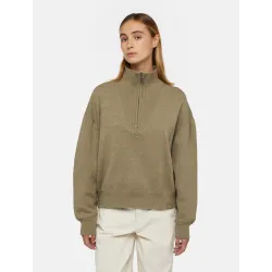 Dickies East Helena Rib 1/4 Zip-Hoodie Jumper Women'S