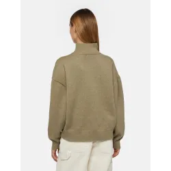 Dickies East Helena Rib 1/4 Zip-Hoodie Jumper Women'S