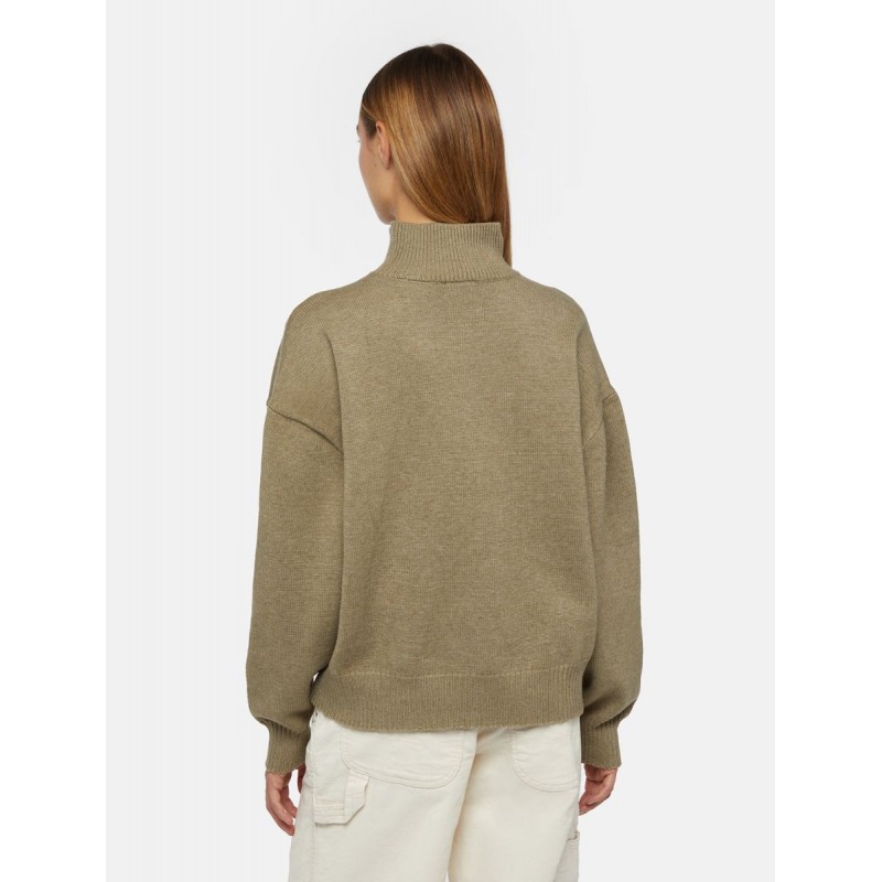 Dickies East Helena Rib 1/4 Zip-Hoodie Jumper Women'S