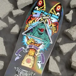 Santa Cruz x Godzilla Mothra Natas 10.5" Old School Skateboard Deck