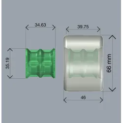 Pantheon Sliders 66mm Longboard Ruedas