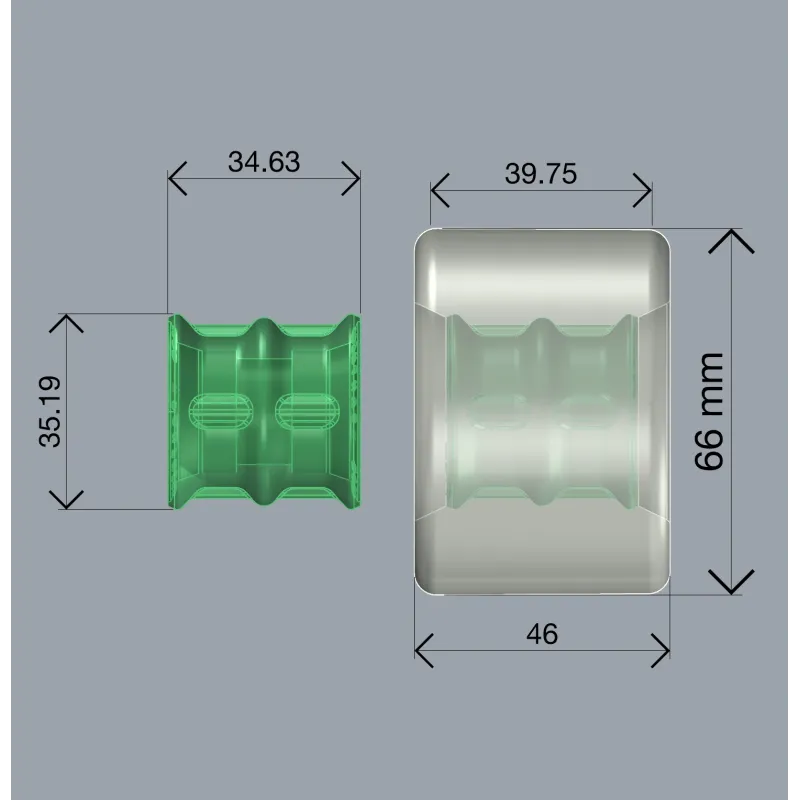 Pantheon Sliders 66mm Longboard Ruedas