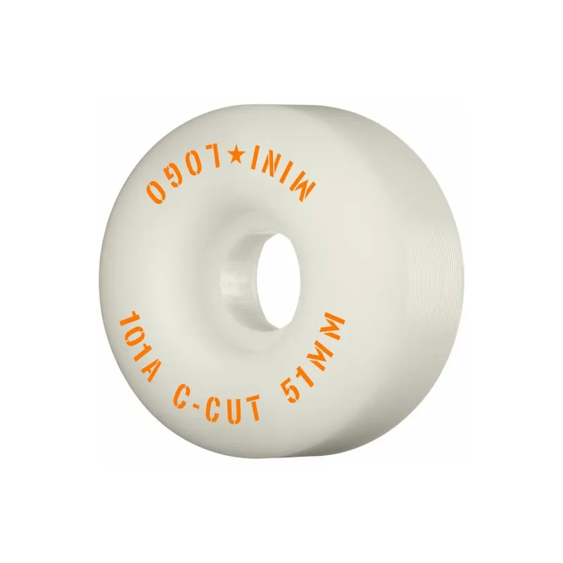 Mini Logo C-Cut White 51mm Skateboard Wheels