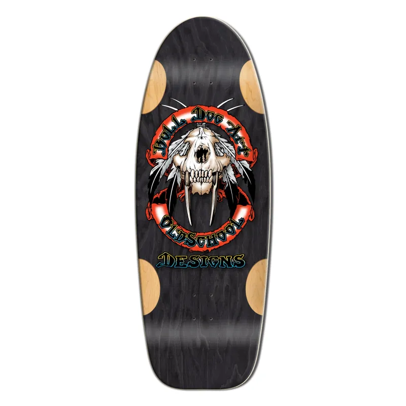 Bulldog Sabertooth Black Limited Edition 11.875" Old School Skateboard Deck