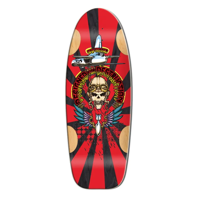 Bulldog Tailgunner Black Limited Edition 11.875" Old School Skateboard Deck