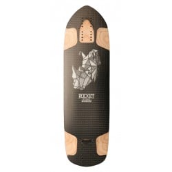 Rocket Rhino Asym Racetail 30" Longboard Deck