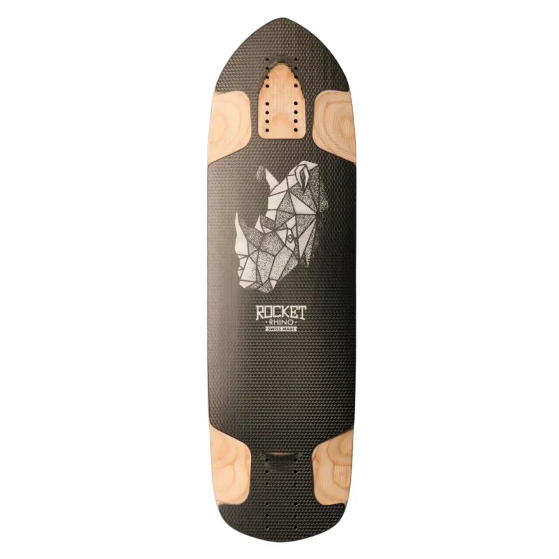 Rocket Rhino Asym Racetail 30" Longboard Deck