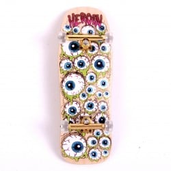 Custom Pro X Heroin Skateboards Eyes Fingerboard Complete