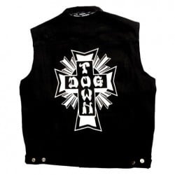 Dogtown Cross Logo Denim Vest