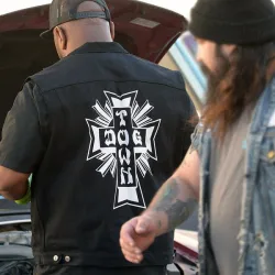 Dogtown Cross Logo Denim Vest