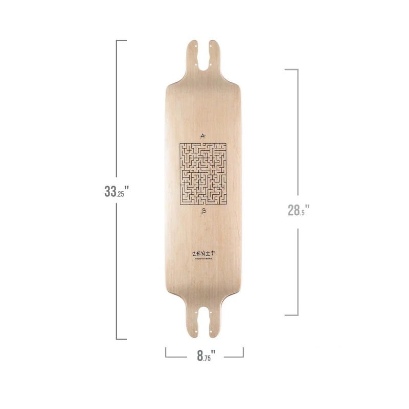 Zenit Ab Maze 2.0 33" Drop Through Longboard Deck