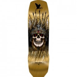 Powell-Peralta Pro Andy Anderson Heron 7-Ply Maple Gold Foil 9.13" Skateboard Deck